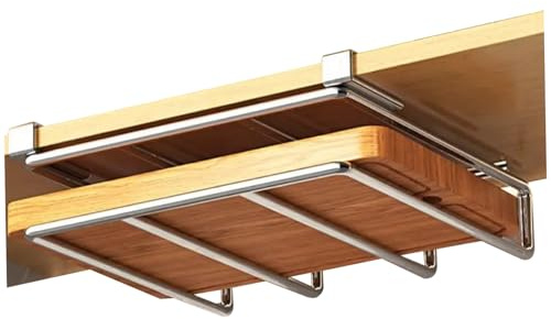 DAGLLGEW Under Cabinet Cutting Board Holder No Drilling Chopping Board Rack Thicken Cutting Board Organizer Metal Cutting Board Rack for Home Cutting Boards Supplies