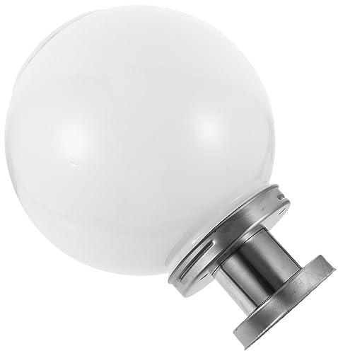 Operitacx Lámpara Solar De Bola Blanca Para Exterior Iluminación Solar Para Jardín Patio y Pared De Terraza Fácil Instalación y Resistente Al Clima