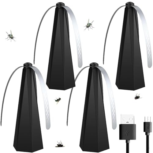 Fliegenwedler, Fliegenvertreiber - Fliegenabwehr Outdoor, Fliegenwedel Für Den Tisch Oder Zum Aufhängen - Tischventilator Gegen Fliegen - Fliegenabwehr Ventilator (4)