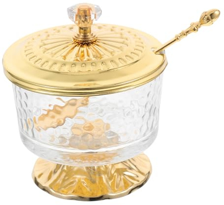 VALICLUD Con e Vetro Trasparente Barattolo Per Spezie Condimenti Caramelle Snack Design Vintage Per Cucina e Buffet