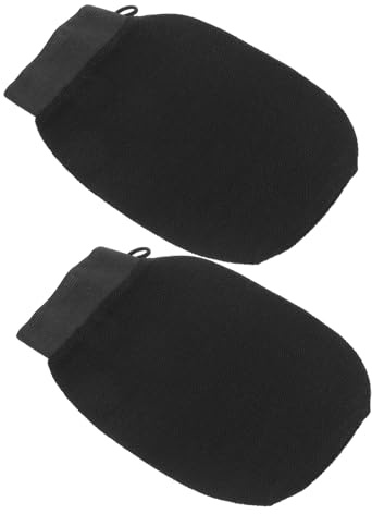 COLLBATH 2pcs Shower Gloves Scrubbing Mitt Exfoliating Mitt for Body Skin Care Rough Exfoliating Gloves for Bathroom Bath Towel