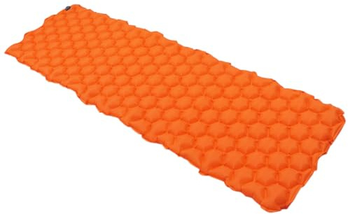 Parliky Matelas de Camping Gonflable Ultraléger et Imperméable pour Tente Coussin de Couchage Compact et Portable Confort Ergonomique pour Randonnée et Plein Air Orange