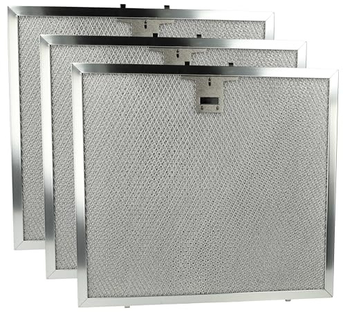 vhbw 3x Filter Metallfettfilter kompatibel mit Miele DA 250, DA 424, DA 250-4 (2006-2007) Dunstabzugshaube - 28,4 x 31,5 x 0,9 cm, Edelstahl