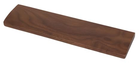 Generiskt 30 cm valnötsträ palmstöd för 60 % tangentbord, sluttande kant, ergonomiskt stöd, massivt träkonstruktion, handpolerad