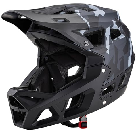 Vroomoto Mountain Bike Helmet Adult Racing Downhill Helmet Men Women Over 31 Vents Bike with Visor (VroomotogoqZEfI-CG-M)