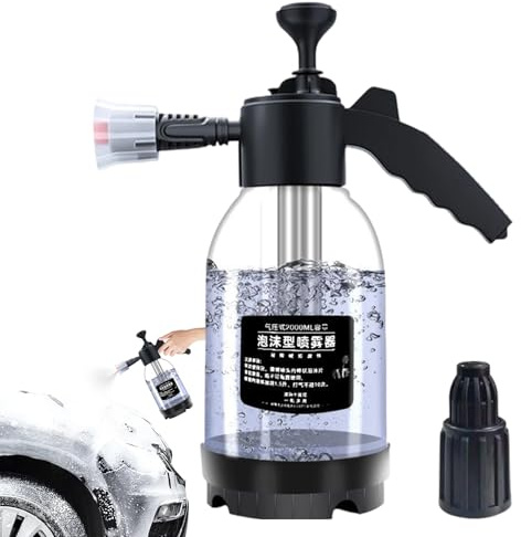 Genérico Pulverizador Manual De Presión,Botella De Agua A Presión Estanca 2 Litros | Difusor De Para Limpieza - Para Coche Hogar Verduras Balcón Suelo