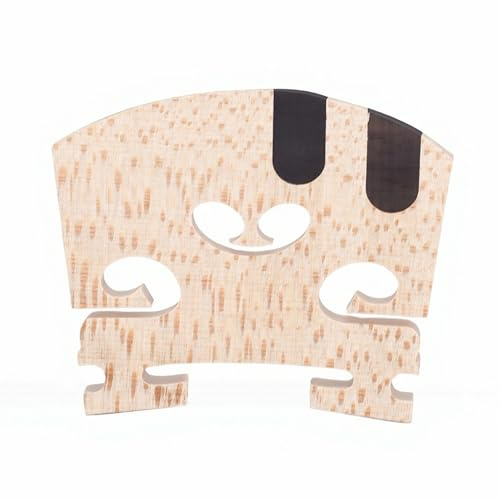 Pssopp Puente de Violín, Rendimiento Acústico Mejorado Precortado y Preinstalado para Violines 4/4 Belleza de Volumen de Sonido Más Nítido
