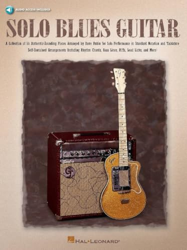 Solo Blues Guitar Tab (Book & CD): Grifftabelle, CD für Gitarre (Guitar Collection)