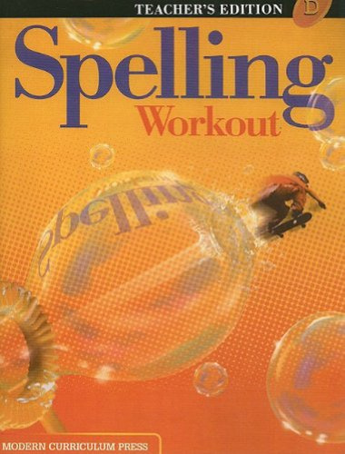Spelling Workout: Level D, Teacher's Edition