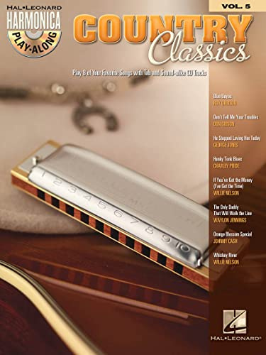 Harmonica Play Along Volume 5 Country Classics Harm Bk/Cd (Hal Leonard Harmonica Play-Along)