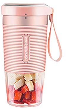 LRBBHJBB Licuadora Portátil USB Recargable,Batidora de Vaso Individual Extractor de Zumos,Mini Portable Blender Juicer,7.4V 300ml 700mAhx2 Remover/rosado / 300ml