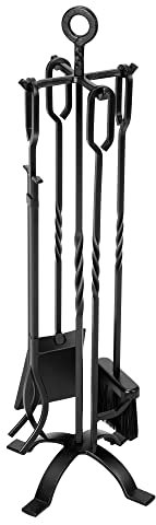 VIVOHOME Set di 5 Attrezzi per Camino