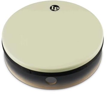 Latin Percussion Frame Drums Tunable Bendirs 14 x 4 | Kunststofffell, Internes Stimmsystem, Finish: Black to natural Fade, Inkl.Tasche