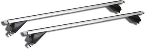 Owen Dachträger 5.0 Pro Silber 120cm - Universal Relingträger für eine offene Reling | 90 kg Tragkraft | 2 min Montage | TÜV & GS Zertifiziert |Top-Performance Dachträger für Ihr Auto