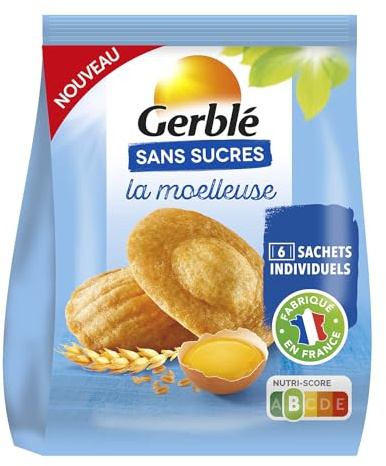 GIGBLADO – La Esponjosa – Sin Azúcares – Sin Aceite de Palma – Nutri-Score B – 6 Bolsas individuales – 150 g