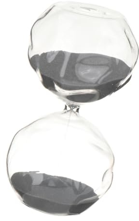 Sharplace Sanduhr Sanduhr Dekor Basteln Kreative 30 Min Ornament Sand Uhr Sanduhr für Schrank Büro Desktop Wohnzimmer Hause, GRAU