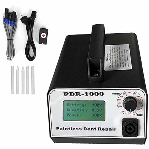 Máquina calentadora de inducción automotriz Pdr de 1000 W con pantalla digital de potencia y tiempo para reparación de abolladuras de coche, 220 V, herramientas de eliminación de abolladuras para