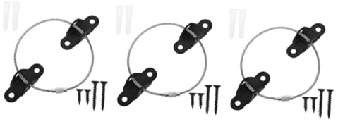 Vaguelly 6sets Furniture Anchors for Wall Proofing Furniture Anchors to Wall for Bookcase for Boy Girl Safety in Cupboard Locks