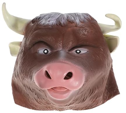Abaodam Maschera completa chicche halloween costume della testa di animale cosplay animali maschere maschera testa di bue festa testa di travestimento maschera di festa maschera maschera di Halloween