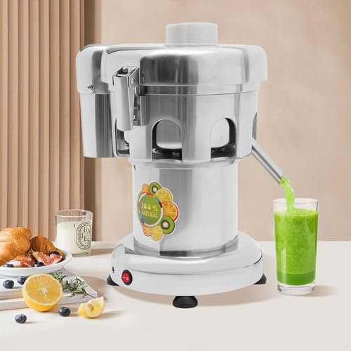 LZDOYY Estrattore di Succo Commerciale, Macchina centrifuga per succhi ad Alta Resistenza, spremiagrumi Elettrico per succhi di Frutta e Verdura Interi (quantità di Succo 80-100 kg/Ora)