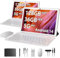 TIGERFU Tablet 10 Pulgadas Android 14, Tablet PC 5G WiFi, 36GB RAM+128GB ROM(TF 1TB), Octa-Core 2.0 GHz, BT5.0, Batería 8000mAh, 8MP+5MP, Widevine L1, Tableta 2 en 1 con Teclado, Lápiz, Funda - Dorado