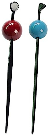 Beaupretty 2 Pièces Accessoires Pour Cheveux Balle Baguettes De Cheveux Épingle à Cheveux Lisse Pour Les Cheveux Baguettes Cheveux Gommeux Petits Pains Bandeau De Bonbons Acrylique