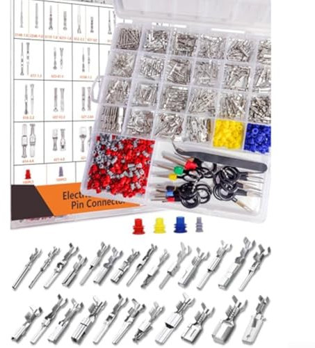 Kit de 660 bornes de fil électrique de voiture 1 à 6,3 mm avec outils de démontage pour réparation de faisceau de câblage automobile