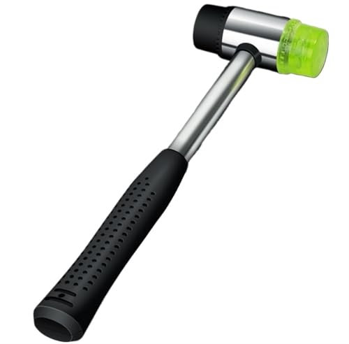 Mazos de goma, 25/30/35/40 mm, martillo de goma de doble cara for acristalamiento de ventanas, martillo de nailon con cabeza redonda, mango antideslizante, herramienta manual de bricolaje (35 mm)(35mm