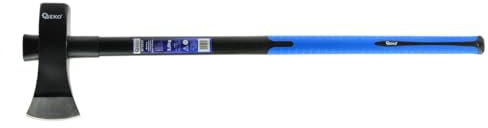 BSD Ascia professionale per spaccare legna in fibra di vetro, 3,6 kg, lama in acciaio ad alta resistenza, manico ergonomico in TPR per presa sicura e comfort.