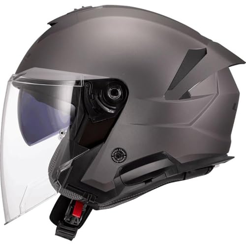 LS2, Jet-Motorradhelm VERSO II SOLID Matt Titanium, M