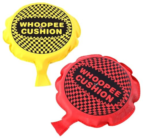 Self-Inflating Whoopee Cushion – Classic Fart Noise Maker Prank Toy for Kids & Adults | Funny Joke Gag Gift, Party Favour, Stocking Filler, Birthday (Whoopee Cushions, 6, count)