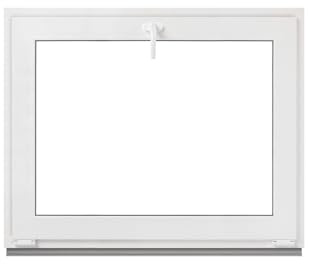 Framex källarfönster – tippfönster vit 75 x 55 cm 2 fack 32 mm (4/24/4) fönster plastfönster bredd x höjd (750 x 550 mm) funktion lutande fönster