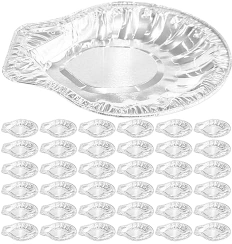 DOITOOL 60 Pezzi Teglie a Conchiglia in Alluminio, Argento