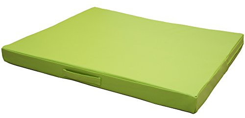 CopcoPet Hundematte Jumbo Orthopädisch Grün 80 x 60 x 8 cm – Robustes Kunstleder – Waschbar, rutschfest & pflegeleicht – Für kleine Hunde, Wohnung, Garten, Transportbox – Extra dick