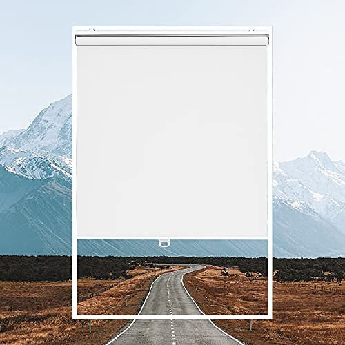 Jalousien für Fenster, Verdunkelung, schnurlos, AOSKY für Zimmer und Innenbereich, UV-Schutz, Solar-Sichtschutz, Fenster, durchsichtig, wasserdicht, Jalousien, Büro,