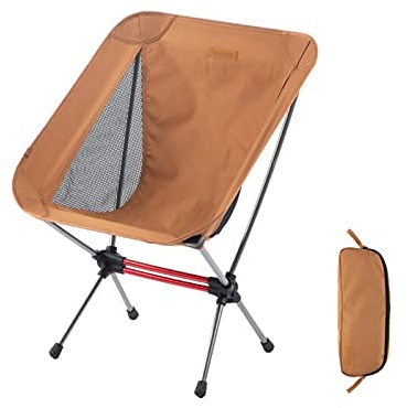 GRFIT Klappstuhl Stuhl Klappstuhl Tragbare Angelstuhl Leichter Faltbarer Strandstuhl Reisestuhl Ultralight Campingstuhl Campingstuhl Faltbar (Color : Yellow)