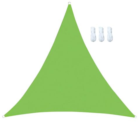 ENEN Vela Ombreggiante Impermeabile, Vele Ombreggianti Triangolari Tenda a Vela per Esterno Telo Tenda da Sole, Vela Ombreggiante per Giardino Terrazza (Mela Verde,2X2X2m)