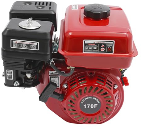 215CC 7.5HP Gas Engine 4 Strokes Gas Powered Engine, Go Kart Gas Motor Gas Engine Motor with Air-Cooled & TCI Ignition System for Compressor Scarifier Lawnmower Go Kart (US Inventory)