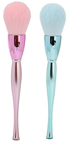 2 Pezzi Pennello per Pulire la Polvere per Unghie Pennello per la Casa Pennello per Manicure Pennelli per Nail Art