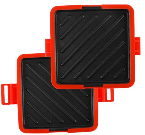 Microwave Toastie Sandwich Maker Breakfast Sandwich Maker Wireless Silicone Microwavable Cookware Non Stick Plate Rapid Heating Sandwich Toaster for Cooking Delicious Crispy Sandwiches (Red)