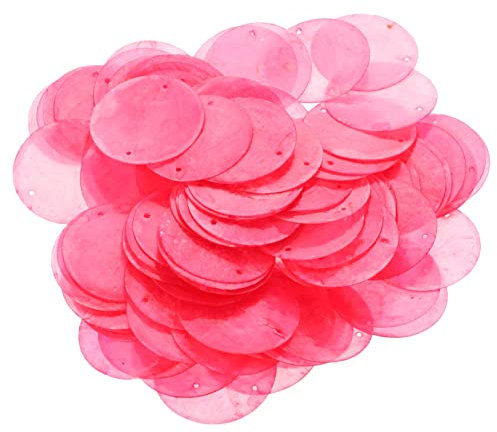GRADENEVE 100stücke Flache Runde Muschelscheiben Mit Zwei Löchern Polierte Perlmutt Anhänger Für Windspiele Türvorhänge Und Diy Schmuck Natürliche Bastelartikel