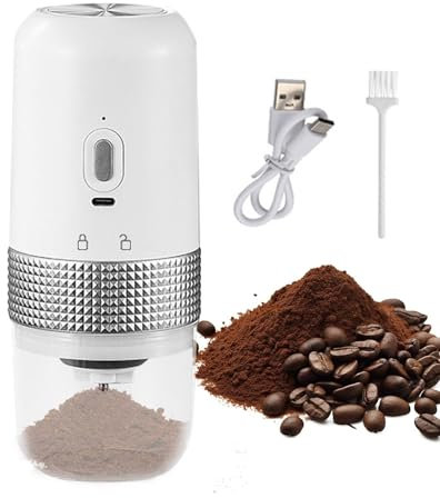 Petit Moulin à Café,Moulin à Café | Moulin à expresso,Moulin à café Portable, petit broyeur électrique, mouture réglable, moulin à grains de café pour expresso
