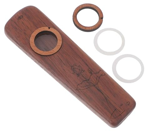 QUMIIRITY Holz Kazoo Musikinstrument Für Gitarre Ukulele Violine Klavierbegleitung Tragbar Leicht Zu Lernen Kazoo Für Anfänger