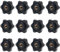 KINDPMA 12 Pièces M8 Écrou de Poignée Étoile Diamètre Extérieur 38 mm Plastique Écrou à Oreilles Écrou Moleté Tête de Vis en Étoile pour Mécanique, Meubles, Machines-outils, Appareils électroniques