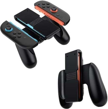 Mcbazel Handheld Grip for Ns Switch 2 Joy-Con, Ergonomic JoyCon Comfort Grip with Magnetic Lock for Switch 2 Joy Con Controller for Enhanced Stability & Comfort, Black