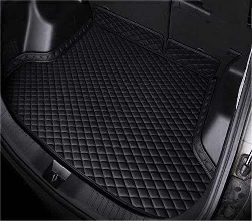 QIFHFBA Kofferraum Schutzmatte Für Ford Für Mondeo 2013 2014 2015 2016 2017 2018 2019 2020 wasserdichte Kofferraummatte Kofferraumwanne Zubehör Antirutsch mit hohem Rand(All black2)