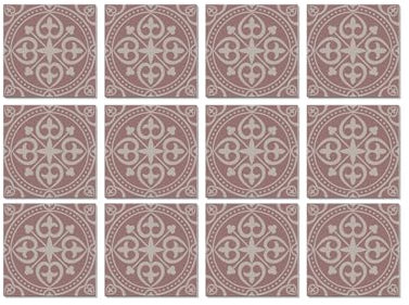 Tile Stickers 15X15 Light Pink Pattern Kitchen Bathroom Wall，Peel and Stick，Decals Self Adhesive PVC Waterproof，DIY Tile Home Decoration for Living