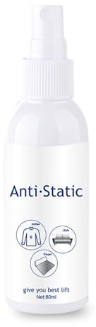 Antistatisk Spray 80ml Omedelbar Antistatisk Spray För Kläder | Omedelbar Frizzreducerande Textilmjukgörare Långvarig Tvättprodukt För Mattor Hår Möbler