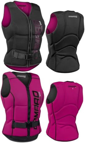 Camaro Comp Damen Slasher Neopren Prallschutz Weste Wakeboard Kite Wasserski Black/Berry