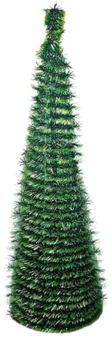 Árbol De Navidad | Decoración De Jardín 150 cm,Árbol Plegable para Navidad Decoración de Invierno Interior Exterior Hogar Celebración